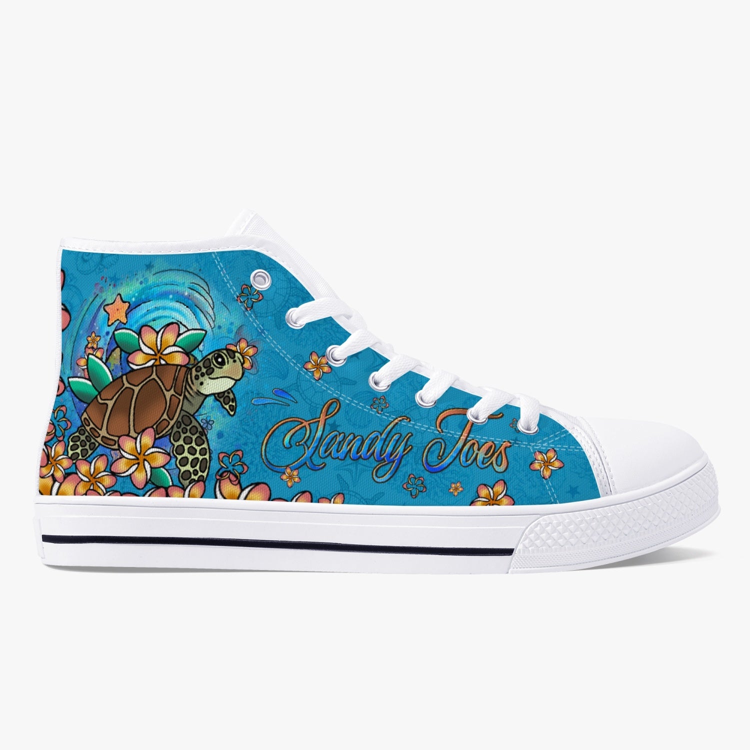 SANDY TOES SUNKISSED NOSE HIGH TOP CANVAS SHOES - YHDU1007234