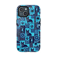 FRENCH BULLDOG ISLAND PATCHWORK MAGNETIC PHONE CASE - TLNO2108261