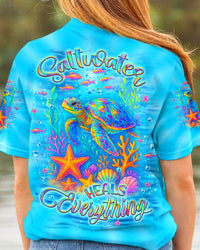SALTWATER HEALS EVERYTHING TURTLE ALL OVER PRINT - YHLT1604253
