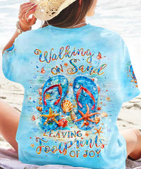 WALKING ON SAND FLIP FLOPS ALL OVER PRINT - YHLT1004242