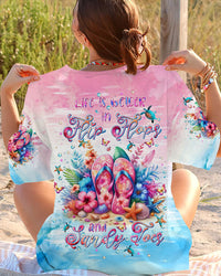 LIFE IS BETTER IN FLIP-FLOPS AND SANDY TOES ALL OVER PRINT - TLTW2204244
