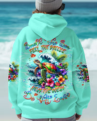 SMELL THE SEA FEEL THE BREEZE TURTLE ALL OVER PRINT - TLTW1802252