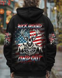 BUCK AROUND AND FIND OUT DEER HUNTING ALL OVER PRINT  - TLTW2512243