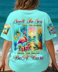SMELL THE SEA FEEL THE BREEZE FLAMINGO ALL OVER PRINT - TLTW1704254