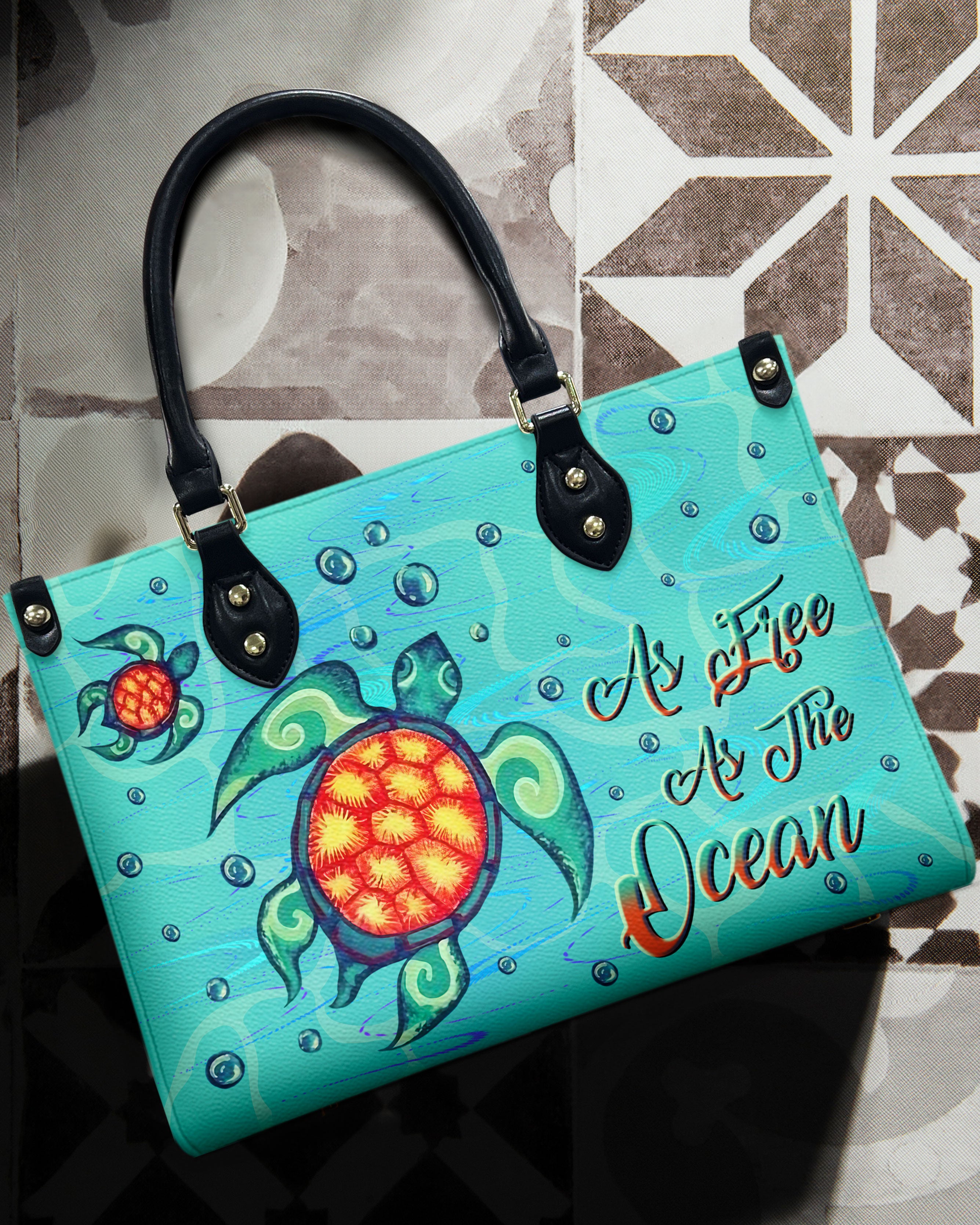 AS FREE AS THE OCEAN LEATHER HANDBAG - YHLN1908244