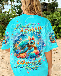 DON'T WORRY BEACH HAPPY TURTLE ALL OVER PRINT - TLTW2505243