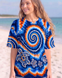 TURTLES WAVES SWIRL ALL OVER PRINT  - TLHN0705261