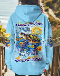 SMELL THE SEA FEEL THE BREEZE TURTLE ALL OVER PRINT - TLTW0212243