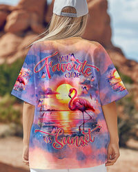 MY FAVORITE COLOR IS SUNSET FLAMINGO ALL OVER PRINT  - TLTR1004254