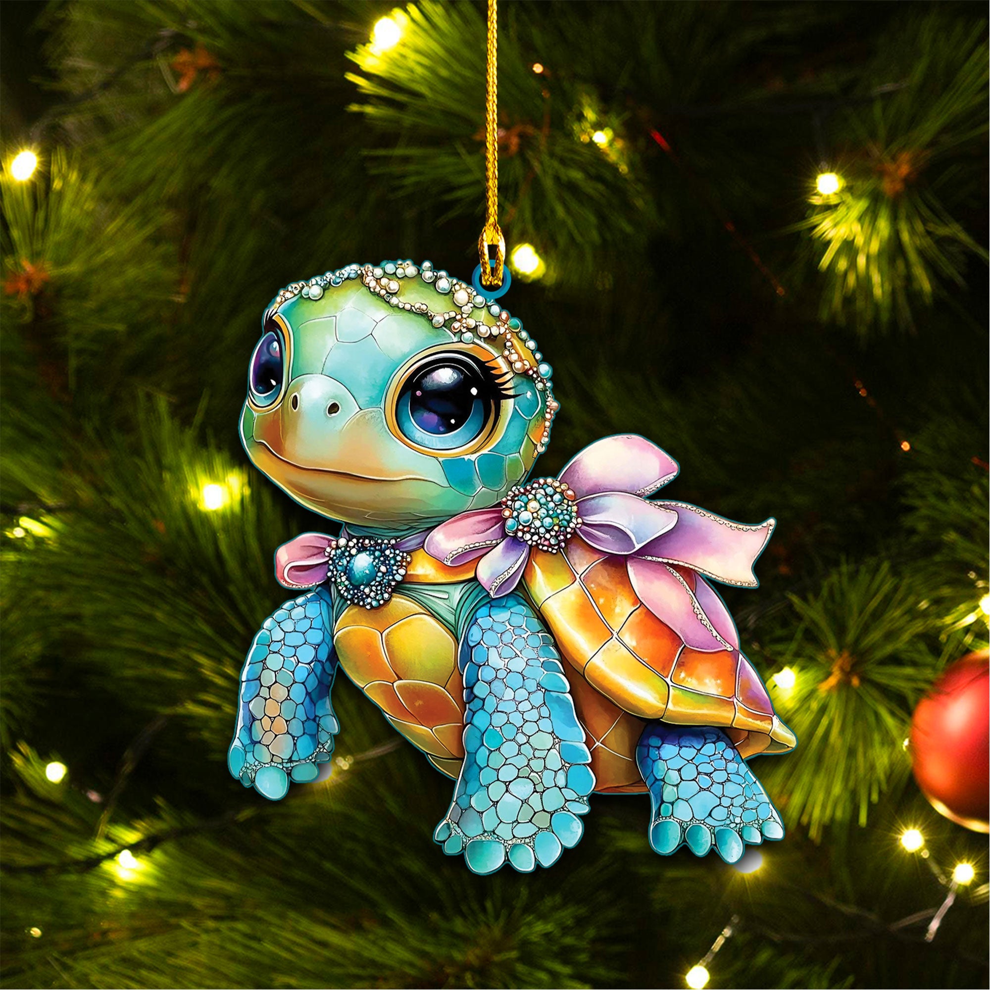 ADORABLE TURTLE ORNAMENT & KEYCHAIN - YHLT1709254