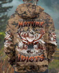 THE CLOSER I GET TO NATURE DEER HUNTING ALL OVER PRINT -  TLTW1911244