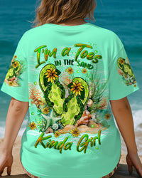 I'M A TOES IN THE SAND KINDA GIRL FLIP FLOPS ALL OVER PRINT - TLTW1004253