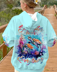 SALTWATER HEALS EVERYTHING TURTLE ALL OVER PRINT - TLTW0201243