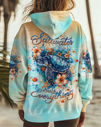 SALTWATER HEALS EVERYTHING TURTLE ALL OVER PRINT - TLTW0808244
