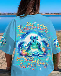 SALTWATER HEALS EVERYTHING TURTLE ALL OVER PRINT - TLTW2506245