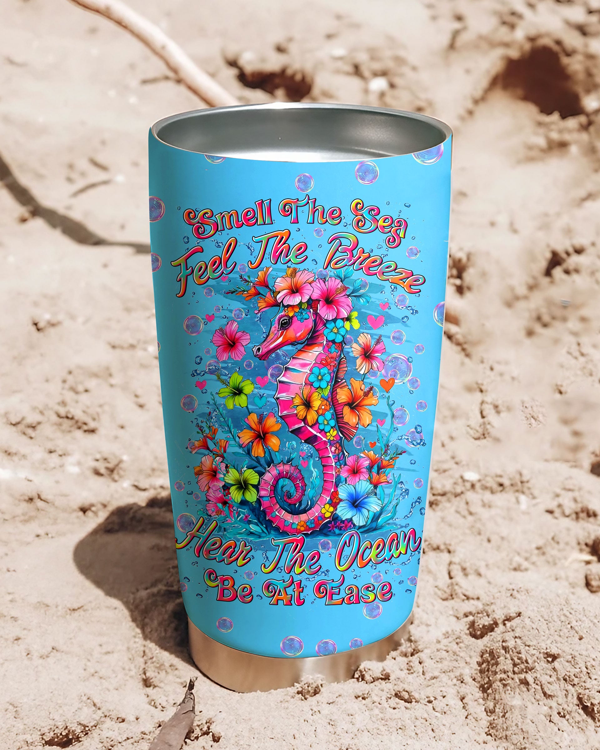 SMELL THE SEA FEEL THE BREEZE SEAHORSE TUMBLER - YHLN2309255