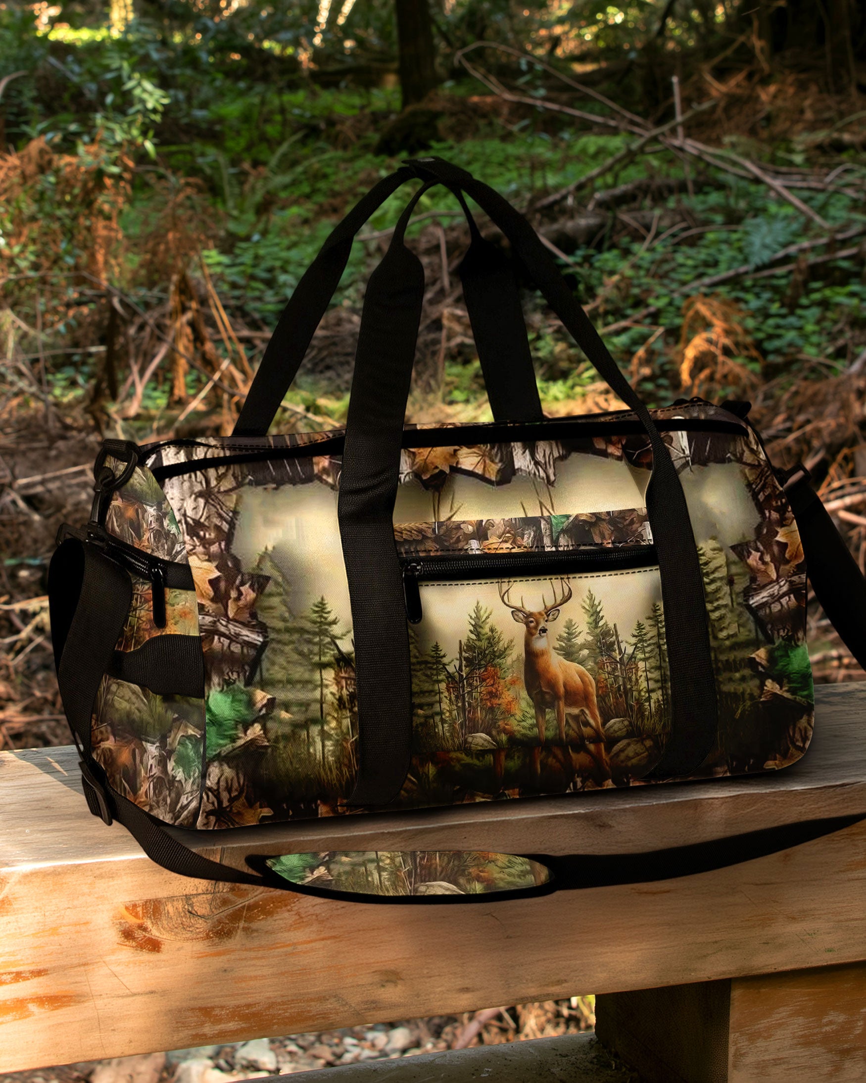 DEER IN FOREST CAMO TRAVE BAG - YHHN1908254