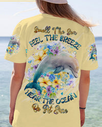 SMELL THE SEA FEEL THE BREEZE DOLPHIN ALL OVER PRINT - TLTW2509232