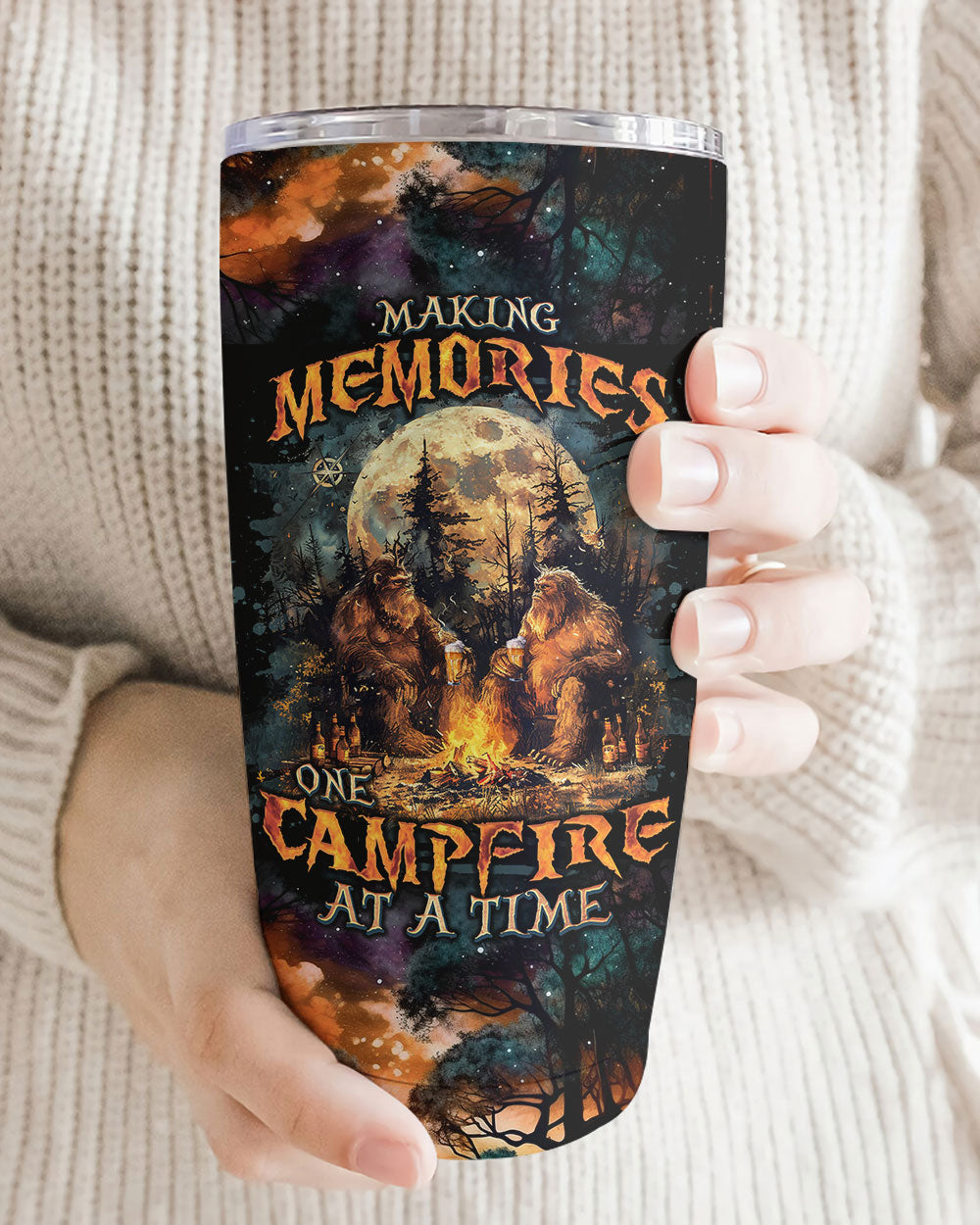 MAKING MEMORIES ONE CAMPFIRE AT A TIME BIGFOOT TUMBLER - TLNO2409243