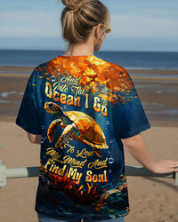AND INTO THE OCEAN I GO TURTLE ALL OVER PRINT  - TLTW2003262