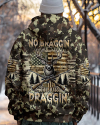 NO BRAGGING UNTIL YOU'RE DRAGGING DEER HUNTING ALL OVER PRINT  - TLTW2012243