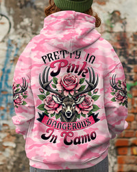 PRETTY IN PINK HUNTING DEER ALL OVER PRINT - TLTW1002253