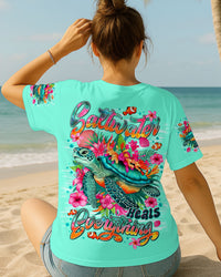 SALTWATER HEALS EVERYTHING TURTLE ALL OVER PRINT - TLTR1709251