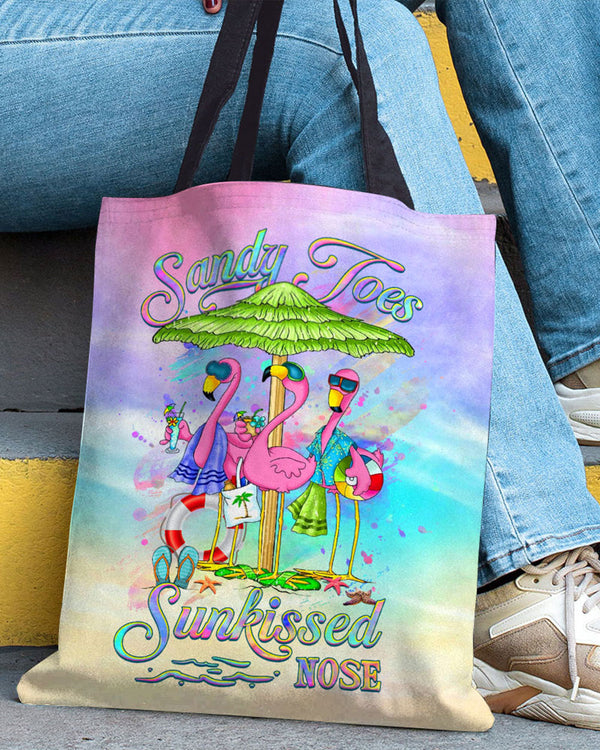 SANDY TOES SUNKISSED NOSE FLAMINGO TOTE BAG - YHHG0707236