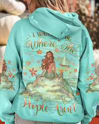 I WANT TO BE WHERE THE PEOPLE AREN'T MERMAID ALL OVER PRINT - YHHG2809234