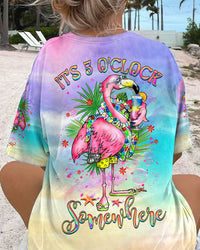 IT'S 5 O'CLOCK SOMEWHERE FLAMINGO ALL OVER PRINT - YHHG1207231