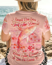 SMELL THE SEA FEEL THE BREEZE WHALE ALL OVER PRINT - YHHG0507232