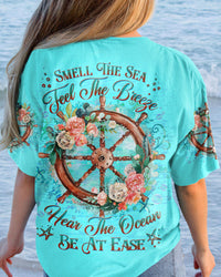 SMELL THE SEA FEEL THE BREEZE STEERING WHEEL ALL OVER PRINT - YHHG2007234