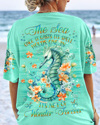 THE SEA ONCE IT CASTS ITS SPELL SEAHORSE ALL OVER PRINT - YHHG3108232