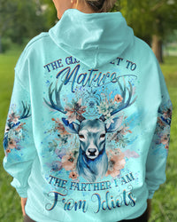 THE CLOSER I GET TO NATURE DEER HUNTING ALL OVER PRINT - YHHG1409233