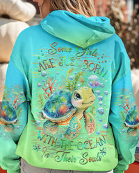 SOME GIRLS ARE JUST BORN TURLTE ALL OVER PRINT - YHHG1010234