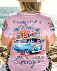 GO WHERE THE WIFI IS WEAK ALL OVER PRINT - YHHG1407232