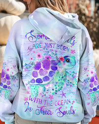 SOME GIRLS ARE JUST BORN TURTLE ALL OVER PRINT - YHHG2609234