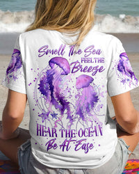 SMELL THE SEA FEEL THE BREEZE JELLYFISH ALL OVER PRINT - YHHG0307231