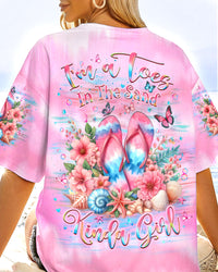 I'M A TOES IN THE SAND KINDA GIRL FLIP FLOPS ALL OVER PRINT - YHLT1306243