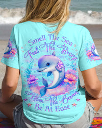 SMELL THE SEA FEEL THE BREEZE DOLPHIN ALL OVER PRINT - YHLN1311233
