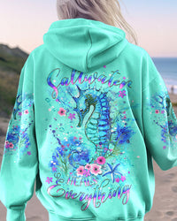 SALTWATER HEALS EVERYTHING SEAHORSE ALL OVER PRINT - YHDU1011234