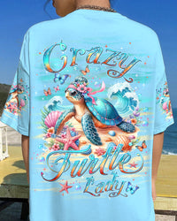 CRAZY TURTLE LADY ALL OVER PRINT - YHDU2204242