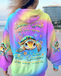 SOME GIRLS ARE JUST BORN TURLTE ALL OVER PRINT - YHDU1311234