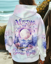 ALWAYS TAKE THE SCENIC ROUTE ALL OVER PRINT - YHLT3009243
