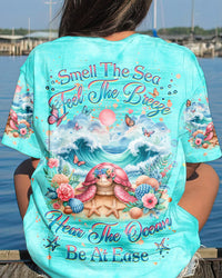 SMELL THE SEA FEEL THE BREEZE TURTLE ALL OVER PRINT - YHHG2304244