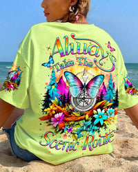ALWAYS TAKE THE SCENIC ROUTE ALL OVER PRINT - YHDU0210234