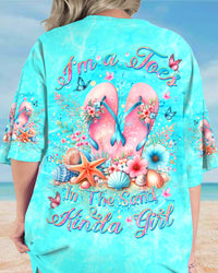 I'M A TOES IN THE SAND KINDA GIRL FLIP FLOPS ALL OVER PRINT - YHDU0705242