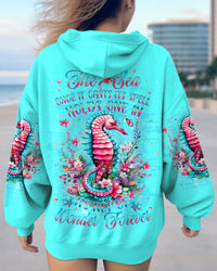 THE SEA ONCE IT CASTS ITS SPELL SEAHORSE ALL OVER PRINT - YHDU911234