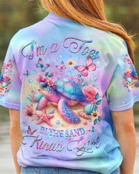 I'M A TOES IN THE SAND KINDA GIRL TURTLE ALL OVER PRINT - YHHG0904242