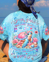 SOME GIRLS ARE JUST BORN TURTLE ALL OVER PRINT - YHHG0705242